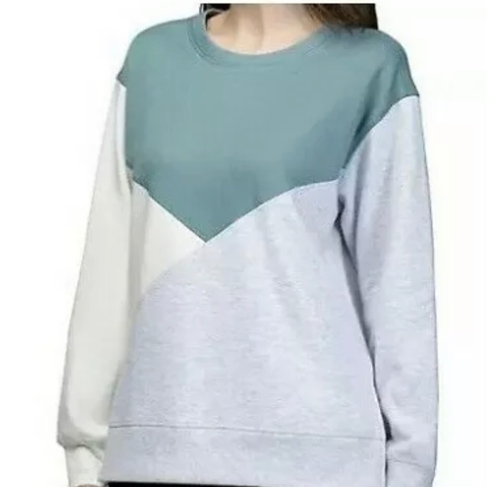 Green Tea Women’s Color Block Pullover
